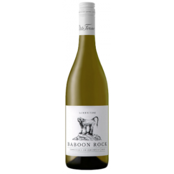 La Petite Ferme baboon Rock unwooded Chardonnay |-| Vol fruitige ronde wijn